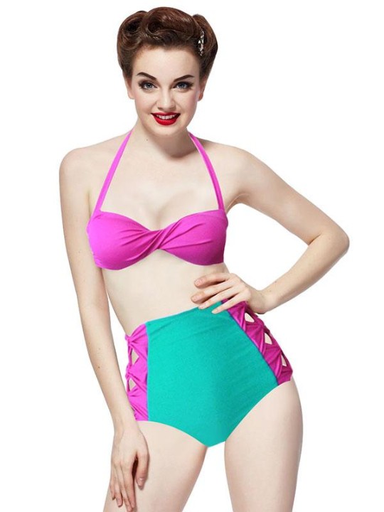 Frauen neue Mode Vintage Retro Push-up Bikini-Sets