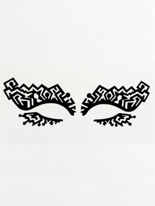 Aushöhlen Lace Eyeshadow Sticker Make-up künstlerische Geometrie Design Augenmaske Party kosmetische Gesicht Tattoo