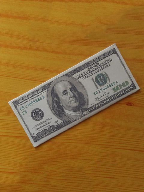 US $ 100 US-Dollar-Schein-Geldbeutel Benjamin-Geldbörsen-handgemachtes Neuheits-Geschenk-Teenager-Geldbeutel der Studenten-100