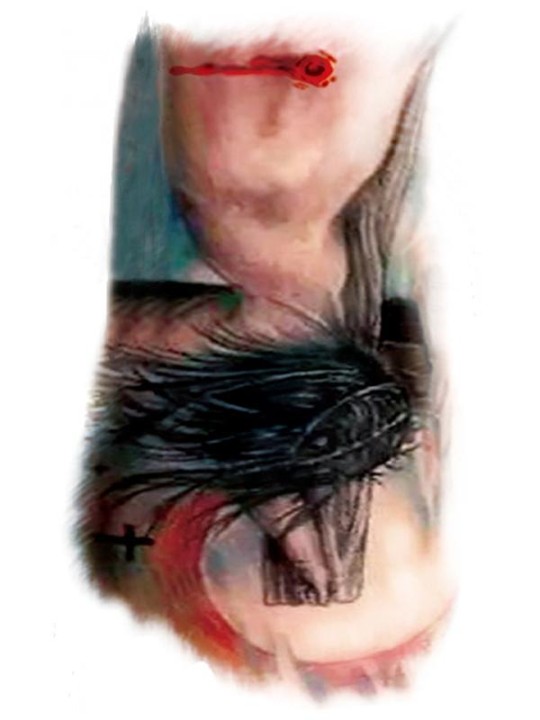 Halloween kauhu höyhen veri arpi kuvio vedenpitävä tatuointi tarrat tarrat väliaikainen tatuointi