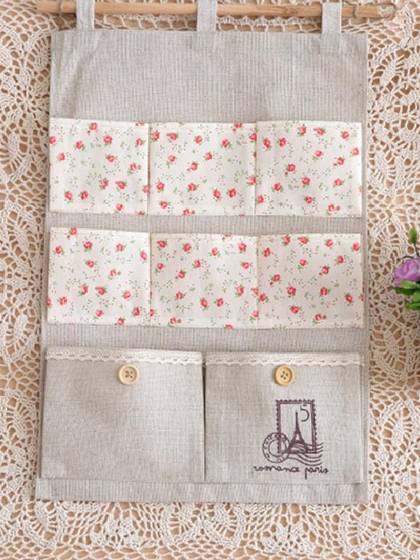 Multifonction Floral Voyage Voyage Sac Cosmétique Sac De Rangement Portable Sac De Lavage Sac Mural