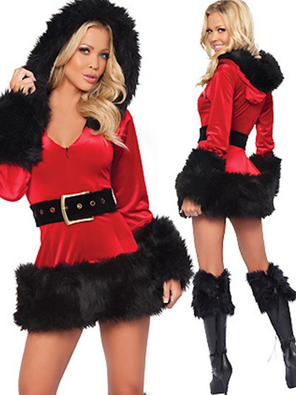 Winter Frauen Nette Weihnachten Halloween Make Up Cosplay Uniformen Kostüm Phantasie Versuchung Dessous