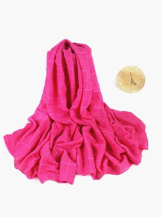 Nýtt haust vetrar klassískt bresk grid trefl undirskrift bómull hlý sólarvörn trefil sjal