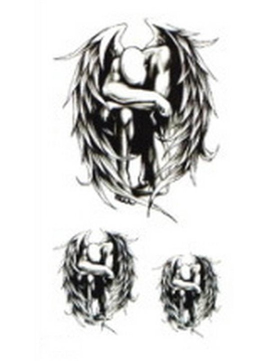 Mode versonnenen Engel wasserdicht Tattoo Aufkleber Decals temporäre Tätowierung