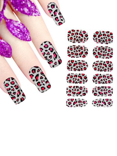 Kvinders DIY Shining Sticker Nail Art Decals Negle Wraps Negle Tools Manicure
