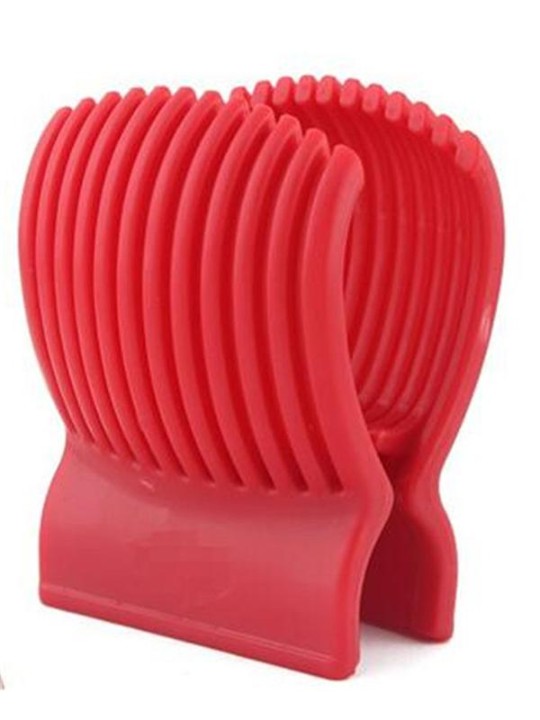 Boa Qualidade Red Tomato Titular Guia Slicer Batata / Cebola Cortador De Legumes De Frutas Ferramentas Quente 1 PC