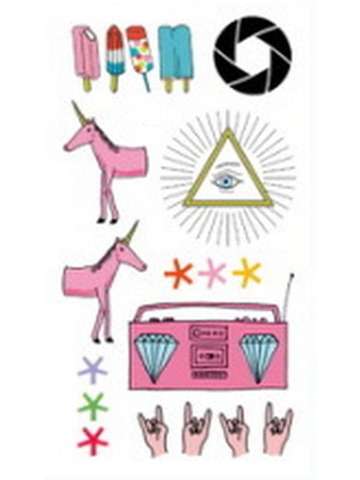 Fashion Creative Cartoons Waterproof Tattoo Stickers  Decals Temporary Tattoo