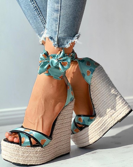 Cold Shoulder Lace-up Ruffle Hem Floral Print Dress