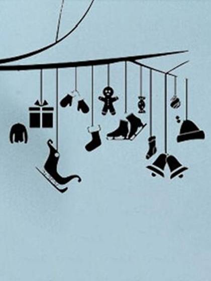 New Year Fashion Diy Window Romantic Wall Decor Sale Santa Pendant Wall Sticker Winter Shop Showcase Home Decoration