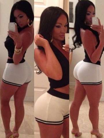 Women's Sexy Slim Fit 2pcs Sports Suit V Neck Backless Halter Crop Tops+Shorts Short Pants