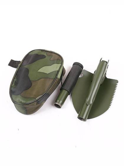 Easy To Carry Tools Multifunctional Collapsible Shovel Essential For Outdoor Camping Activities
