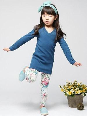 Soft Girl Leggings Floral Print Pants Bottoms Toddler Baby Toddler Girl Autumn Winter Leg  D_L