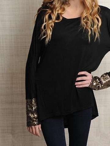 Plus Size Women's 3 Color Autumn Winter Shirt Pullover Korean Fashion Irregular Tops Blouse S/M/L/XL