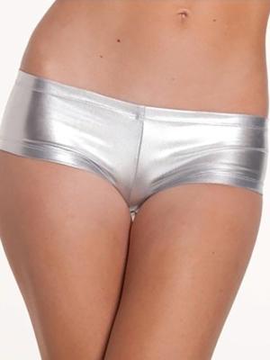 Hot Girls Metallic Micro/Boyshorts Sexy Shorts Panty Thongs Erotic Lingerie O/S