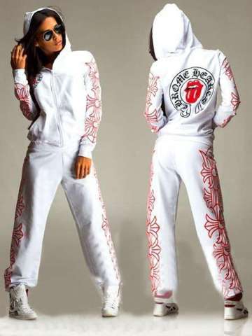 Women's Fall Fashion Leisure Sexy Tongue Print Zipper Hoodie Sweatshirts Suit Sets Sports Sets