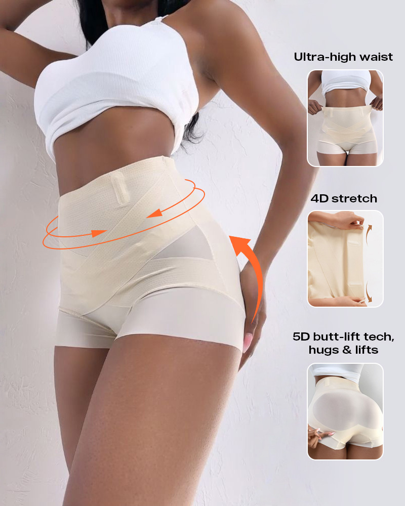 High Waist Tummy Control Shapewear Pantie Seamless Shaping Underwear(Without Top)