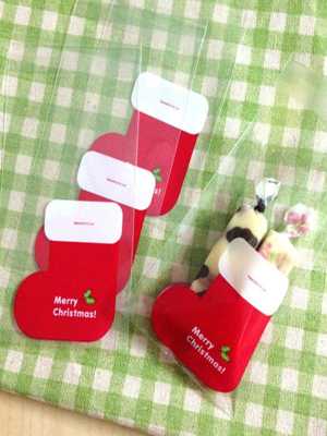 2015 Christmas Boots OPP Bags Cellophane Wrapping Paper Cake Gift Candy Bags Decoration Supplies