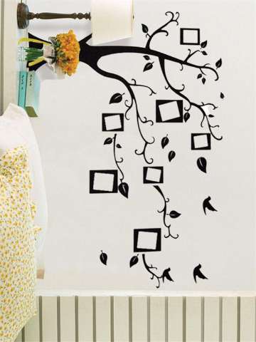 Home Decor Hot style Beautiful Tree Photo Wall Sticker Living Room Bedroom Wall Stickers Wallpaper
