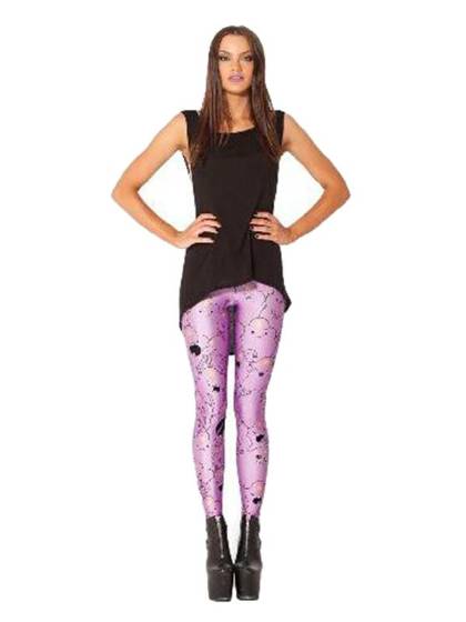 Trendy 3D Digital Print Adventure Time LUMPY SPACE PRINCESS LEGGINGS Pants Tights