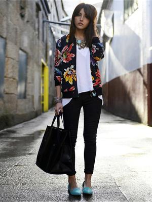Fall&Winter Retro Floral Pattern Short Jackets Outwear