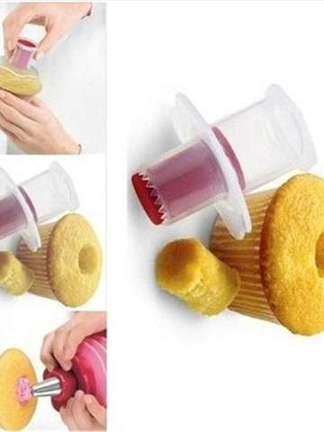 Cake Tool Corer Plunger Cutter Pastry Decorating Divider Filler Model Cake Digging Device