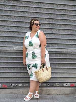 Fashion Womens Sexy V-neck Print Bodycon Dress Sleeveless Plus Size Dress