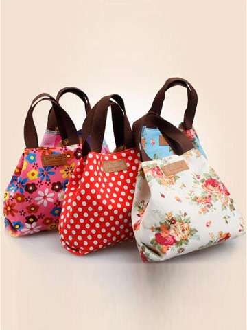 Fashion Handbags Weaving Cloth Cosmetic Bag Canvas Bags