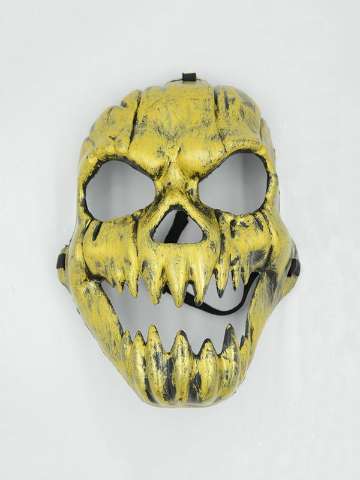 Antique Halloween Decoration Skull Full Face Mask Antic Gold Silver Skull Halloween Mask
