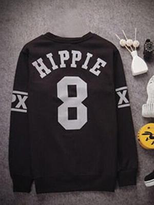 Couple Fall Fashion Punk Crewneck Sweatshirts Harajuku Punk Hippie Velvet Pullovers Outwear Tops