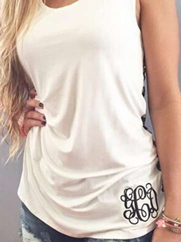 Fashion Womens Sexy Leopard Print Back Tank Tops Sleveless  Round Neck Casual Vest