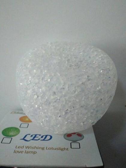 Christmas LED Night Light Party Decor Color Change Romatic Crystal Apple Night Light