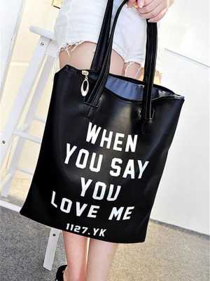 women fashion Shoulder Messenger bag dual-letter big bag