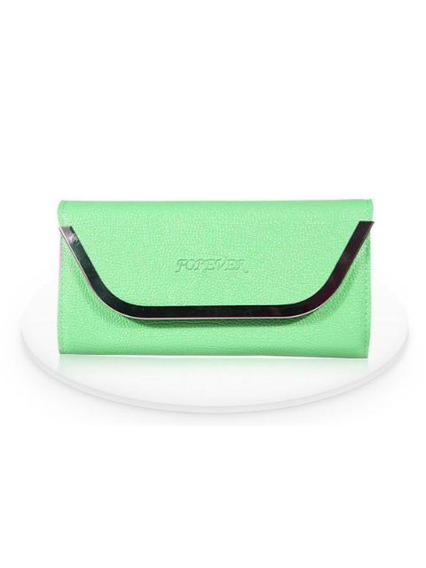 Women Fashion Candy Color Metal Brim Flap Wallet Purse Clutch in 7 Color