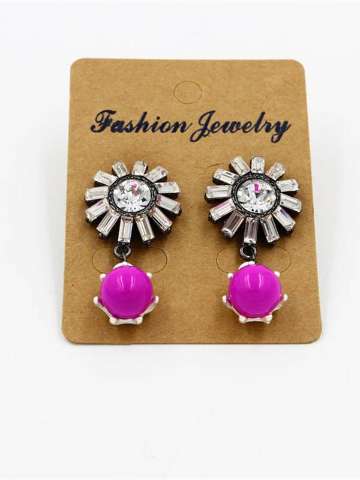 fashion earrings Ms sunflower gemstone beads earrings earrings