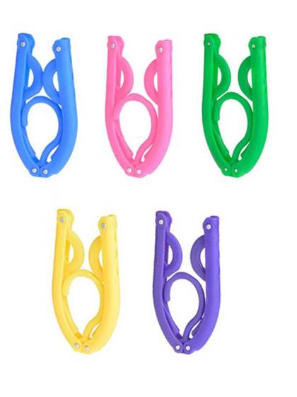 Simple Portable Foldable Hanger Travelling Folding Hanger Seamless Clothes Rack