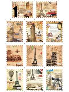 Fashion japan style1 Sheets 3D Design cute DIY watermark stamp print Tip Nail Art Nail Sticker Nails Decal Manicure nail tools