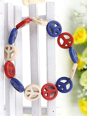 Natural beautiful geometry shape bracelet alloy decoration accessories