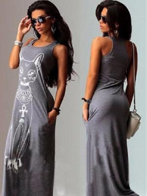 Women's Fashion Sports Body Dress Casual Leisure Print Dress Short Sleeve Slim Bodycon Dress