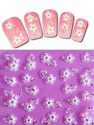 Floral Nail Decals Stickers Accessories Nail Polish Stickers Manicure
