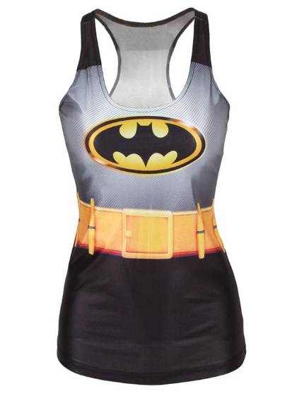 Women Fashion Digital Print Clubwear Crop Vest Girls T-shirt Top