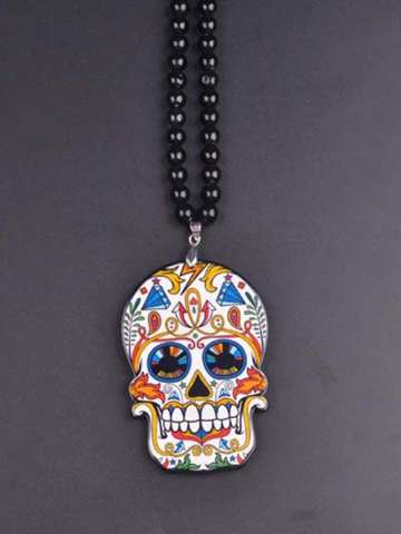Factory Direct Wholesale Fashion HIP-HOP Acrylic Necklace Skull Necklace Womens jewelry For Lovers