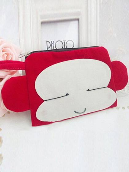 Cute Monkey shape Cosmetic  Makeup Bag Storage Bag Clutch Bag