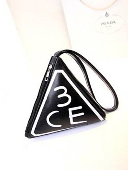 Cosmetic Handbags New Letters Cute Portable Pouch Small Triangular Fashion Clutch Bag