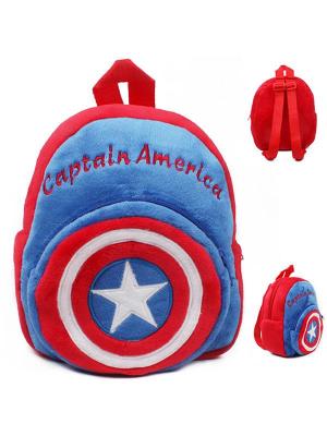 New Fashion Cute The Avengers Captain America Star Shield Preschool Mini Baby Bag Plush Toys Little Backpack Schoolbag