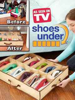 Shoes Storage Holder Organiser Bag Box for 12 Pair