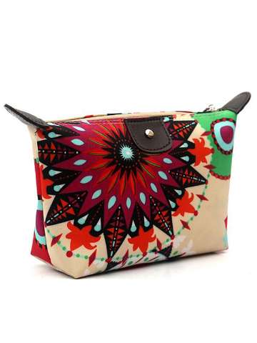 Vintage Floral Cosmetic  makeup bag storage bag clutch bag
