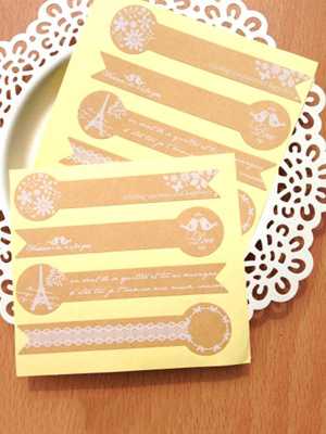 5*8PCS Christmas Decorative Stickers Handmade Gift Packaging Sealing Paste Kraft Etiquetas Food Labels Candy Tag