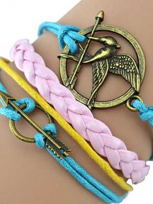 New Fashion Anchors Vintage Leather Hand Made Bangle Bracelet Hand Jewelry