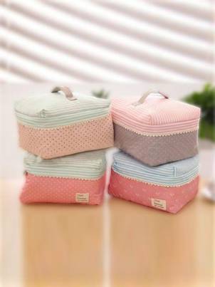 Korea Cute Little Cosmetic Bag Large Capacity Canvas Essential Student Travel Portable Storage Bag