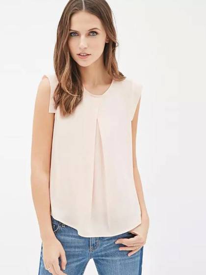 Women's Sleeveless Simple Style Chiffon Party Tailed Tank Top Shirt Blouse 3 Size